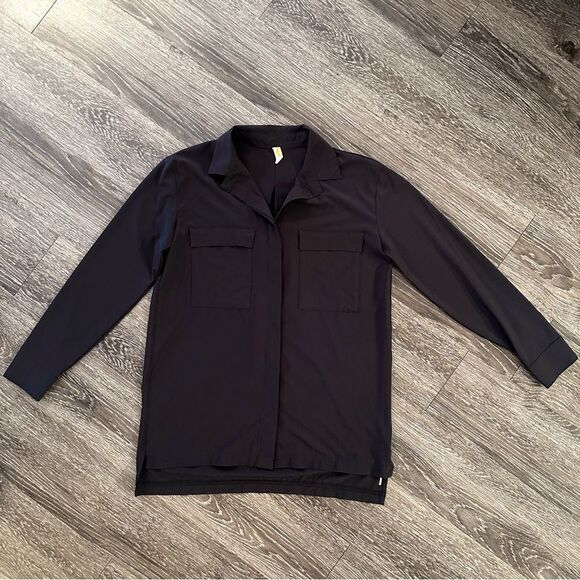 Lucy polyester spandex button down - Picture 1 of 8
